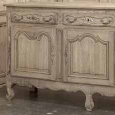 18th Century Country French Louis XV Buffet in Stripped Oak