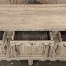 18th Century Country French Louis XV Buffet in Stripped Oak