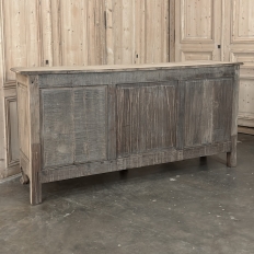 18th Century Country French Louis XV Buffet in Stripped Oak