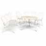 Mid-Century French Wrought Iron 6-Piece Garden Salon Set