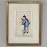 Set of Four Framed 18th Century Japanese Hand-Painted Figures