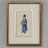 Set of Four Framed 18th Century Japanese Hand-Painted Figures