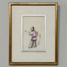 Set of Four Framed 18th Century Japanese Hand-Painted Figures