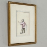 Set of Four Framed 18th Century Japanese Hand-Painted Figures