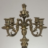 Pair of French Napoleon III Period Louis XVI Bronze Candelabra