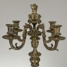 Pair of French Napoleon III Period Louis XVI Bronze Candelabra