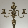 Pair of French Napoleon III Period Louis XVI Bronze Candelabra