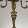 Pair of French Napoleon III Period Louis XVI Bronze Candelabra