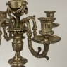 Pair of French Napoleon III Period Louis XVI Bronze Candelabra