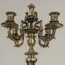 Pair of French Napoleon III Period Louis XVI Bronze Candelabra