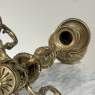 Pair of French Napoleon III Period Louis XVI Bronze Candelabra