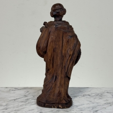 18th Century Carved Oak Figure of St. Bartholomew