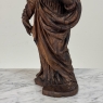 18th Century Carved Oak Figure of St. Bartholomew