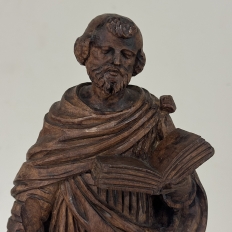18th Century Carved Oak Figure of St. Bartholomew