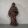18th Century Carved Oak Figure of St. Bartholomew
