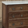 French Louis XVI Mahogany Marble Top Commode
