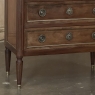 French Louis XVI Mahogany Marble Top Commode