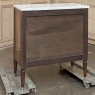 French Louis XVI Mahogany Marble Top Commode