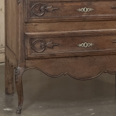 19th Century Louis XV Country French Oak Commode