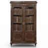 19th Century French Louis XVI Bookcase in Acajou Moucheté Mahogany