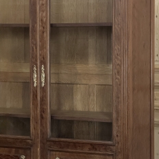 19th Century French Louis XVI Bookcase in Acajou Moucheté Mahogany
