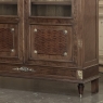 19th Century French Louis XVI Bookcase in Acajou Moucheté Mahogany