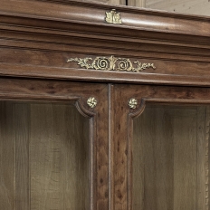 19th Century French Louis XVI Bookcase in Acajou Moucheté Mahogany