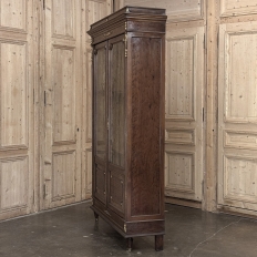 19th Century French Louis XVI Bookcase in Acajou Moucheté Mahogany