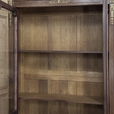 19th Century French Louis XVI Bookcase in Acajou Moucheté Mahogany