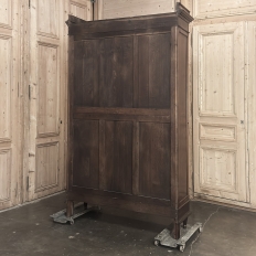 19th Century French Louis XVI Bookcase in Acajou Moucheté Mahogany
