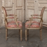 Set of 8 French Louis XVI Fruitwood Dining Chairs includes 2 Armchairs