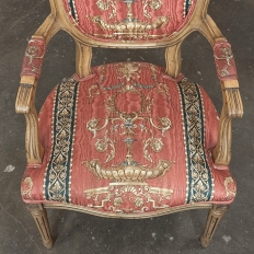 Set of 8 French Louis XVI Fruitwood Dining Chairs includes 2 Armchairs