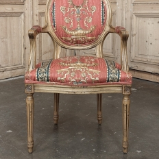 Set of 8 French Louis XVI Fruitwood Dining Chairs includes 2 Armchairs