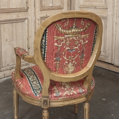 Set of 8 French Louis XVI Fruitwood Dining Chairs includes 2 Armchairs