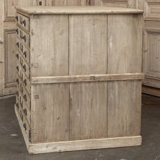 Antique French Stripped Pine Architect’s Map ~ Blueprint Cabinet
