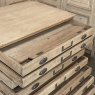 Antique French Stripped Pine Architect’s Map ~ Blueprint Cabinet