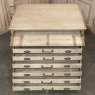 Antique French Stripped Pine Architect’s Map ~ Blueprint Cabinet