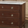 Louis XVI Mahogany Carrara Marble Top Commode