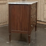 Louis XVI Mahogany Carrara Marble Top Commode