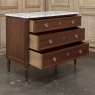 Louis XVI Mahogany Carrara Marble Top Commode