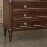 French Louis XVI Mahogany Commode with Carrara Marble Top