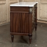 French Louis XVI Mahogany Commode with Carrara Marble Top