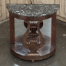 Empire Demilune Lyre Console in Mahogany with St. Anne Marble Top