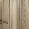 Antique Louis XV Style Stripped Oak Triple Door Armoire