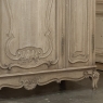 Antique Louis XV Style Stripped Oak Triple Door Armoire