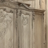 Antique Louis XV Style Stripped Oak Triple Door Armoire