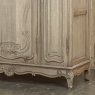 Antique Louis XV Style Stripped Oak Triple Door Armoire