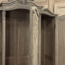 Antique Louis XV Style Stripped Oak Triple Door Armoire