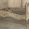 Antique Louis XV Style Stripped Oak Hand-Carved Bed
