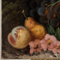 Early 19th Century Oil Painting on Canvas Mounted on Wood signed E. Chester